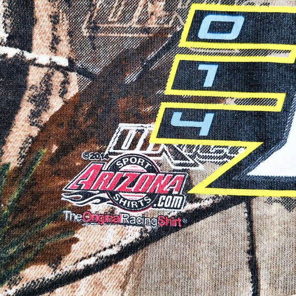 Russell Outdoors Fall Nationals Dirt Car Racing Como All Over Print T-Shirt XL - Picture 8 of 8